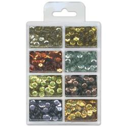 [154298] Lentejuelas Craft Medley Cup 7mm Metálico Brillantes