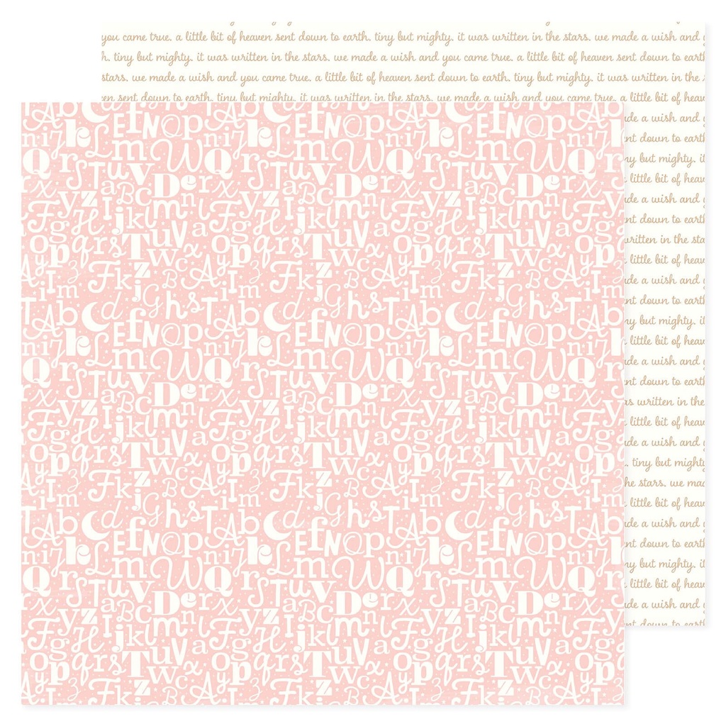 [34030036] Hello Little Girl - Cartulina con diseño 12x12