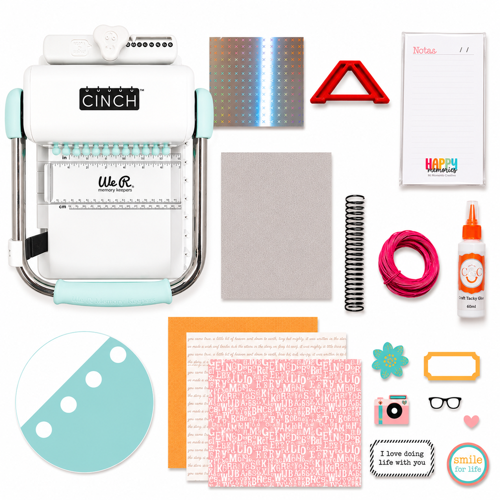 Encuadernadora Cinch Menta - Kit de Temporada