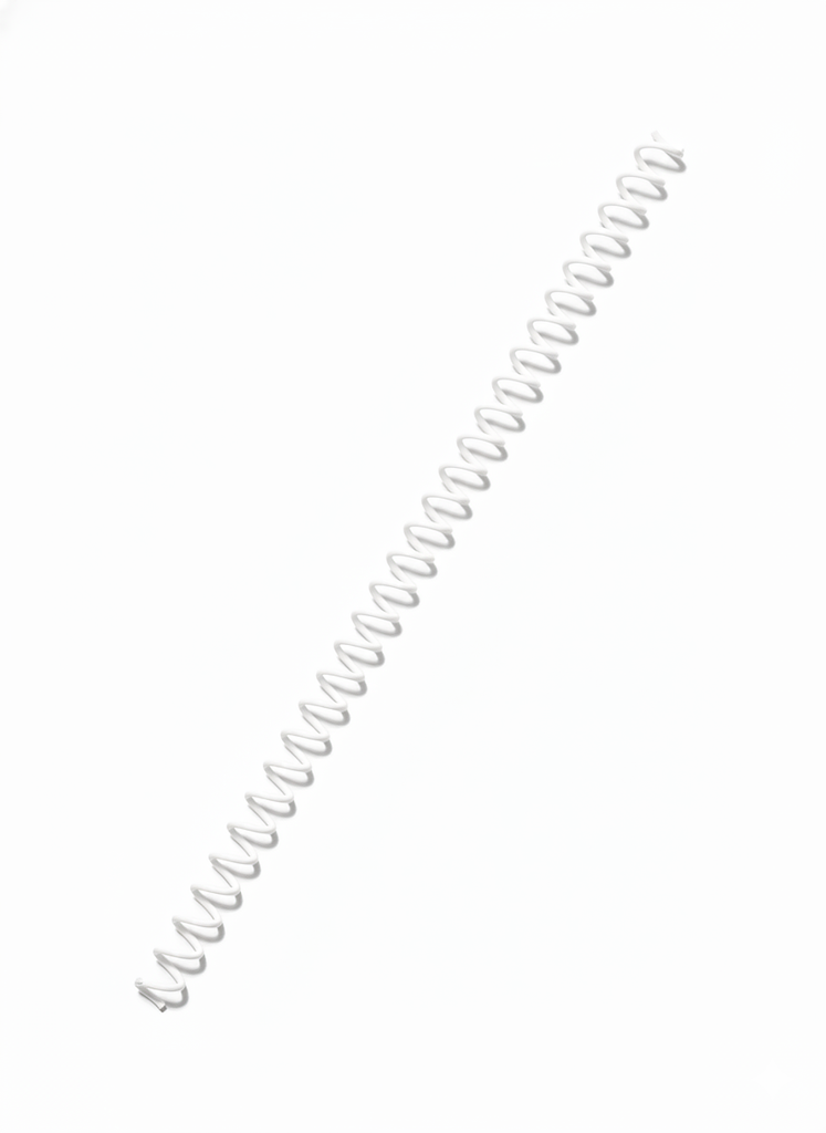 Resorte Espiral Blanco 2:1 0.50 (1/2) in