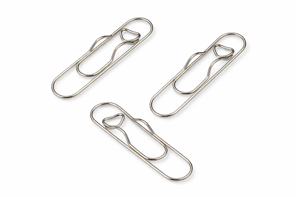 [3247] Clips Plateados