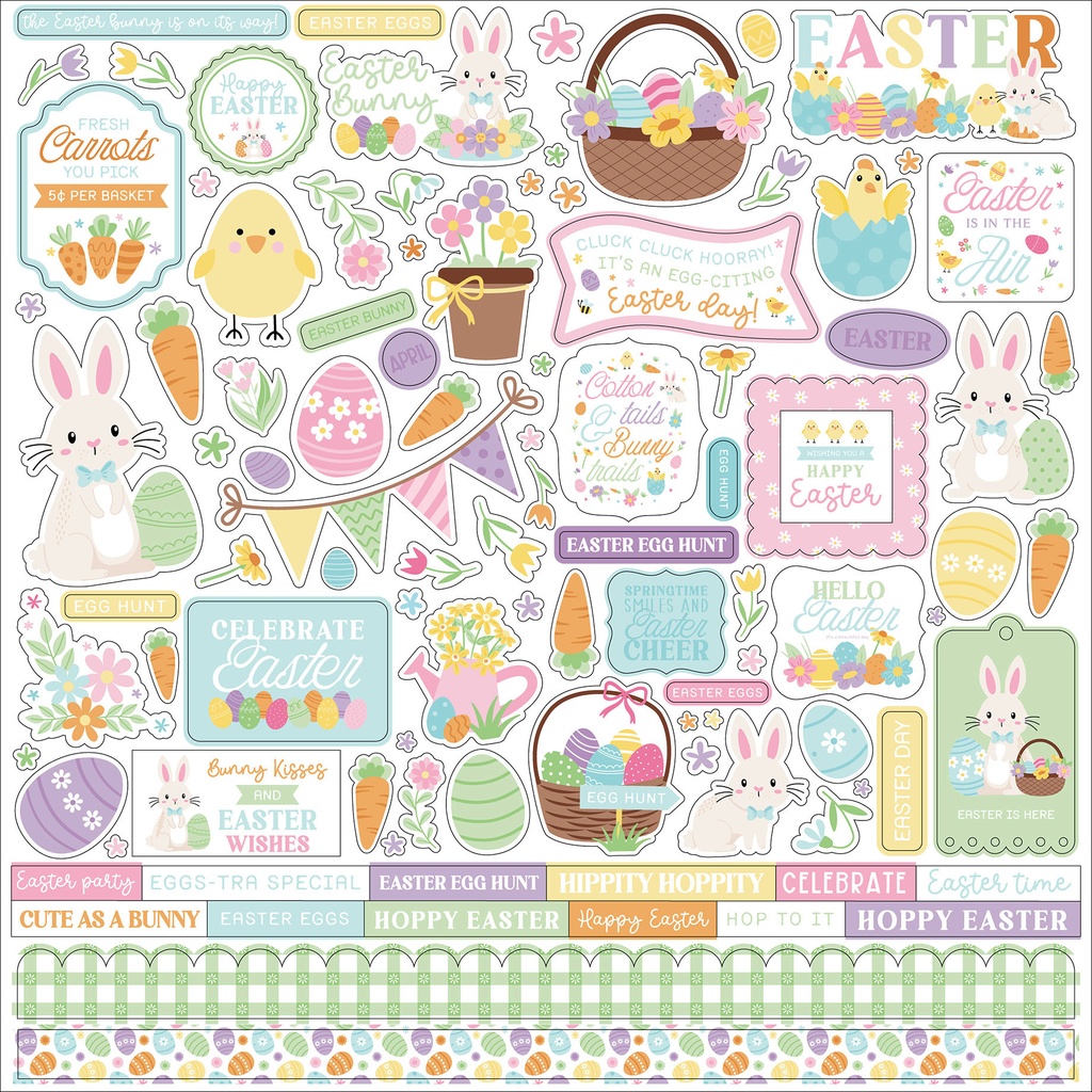 [EB483014] Easter Basquet - Echo Park - Element Stickers