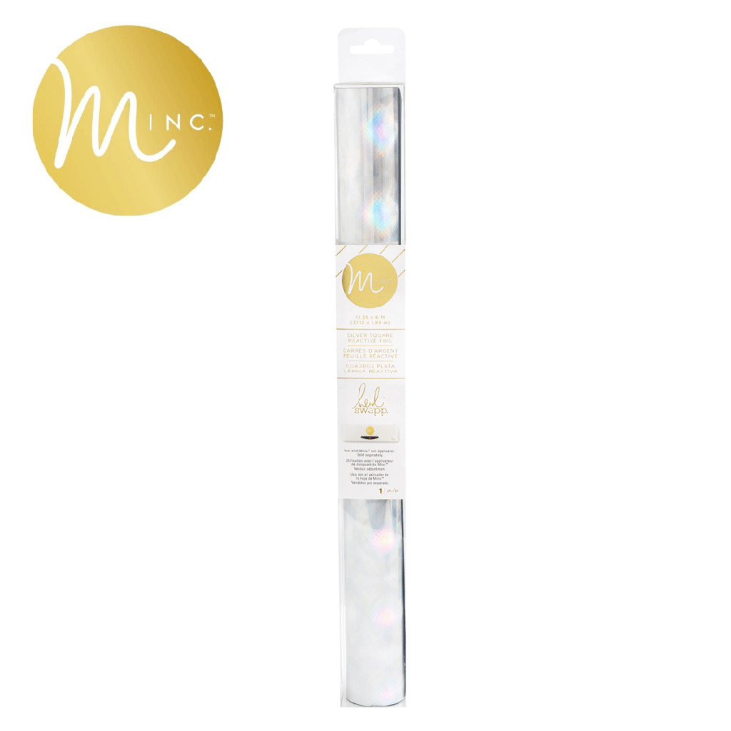 Minc Foil 12in cuadros plata