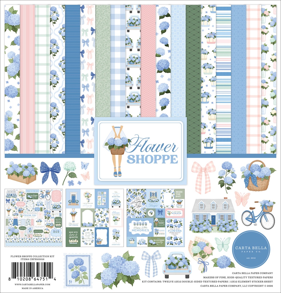 [CBFS505016] Flower Shoppe - Echo Park - Papeles de Colección Premium 12x12 Pulgadas