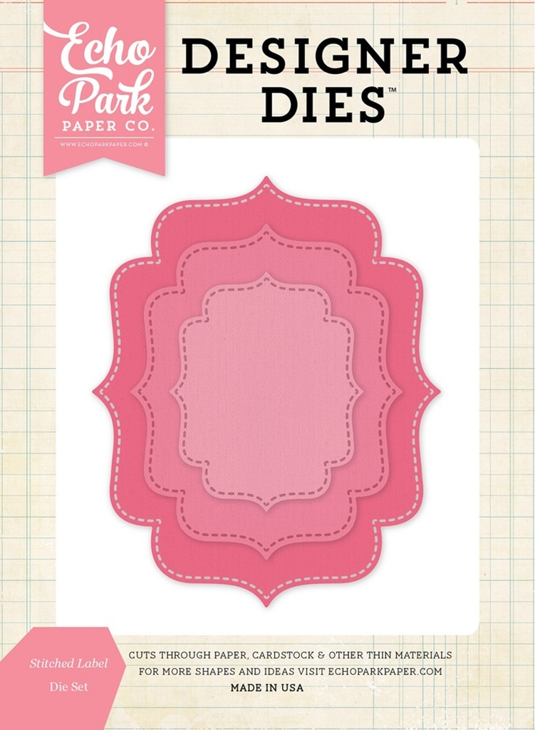 Troqueles - Labels Verticales Bordados
