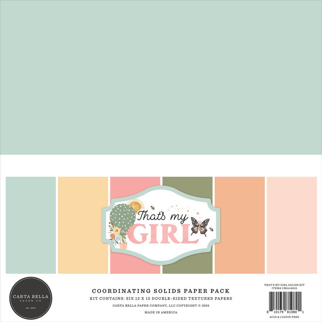That's My Girl - Echo Park - Papeles Sólidos Premium 12x12 pulgadas