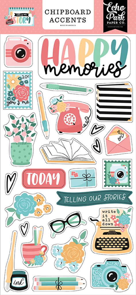 Telling Our Story - Echo Park -Chipboard Accents
