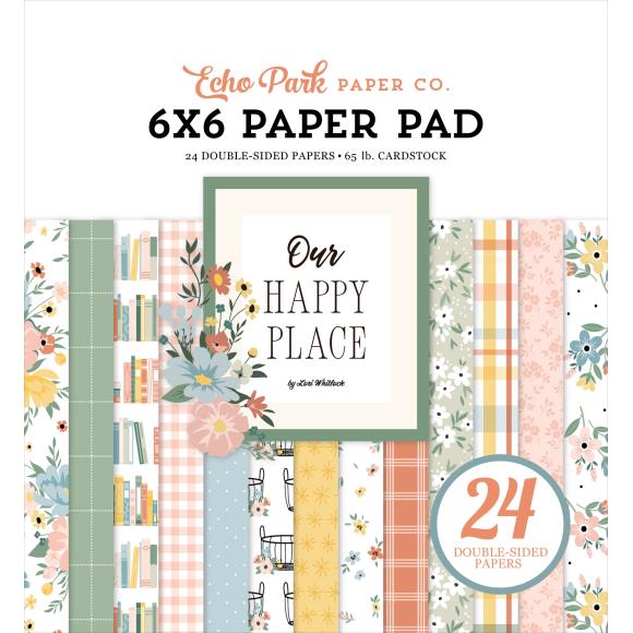 Our Happy Place - Echo Park - Papeles Premium 6x6 pulgadas