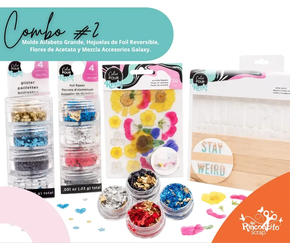 Combo 2 - Letras, llaveros y detalles personalizados