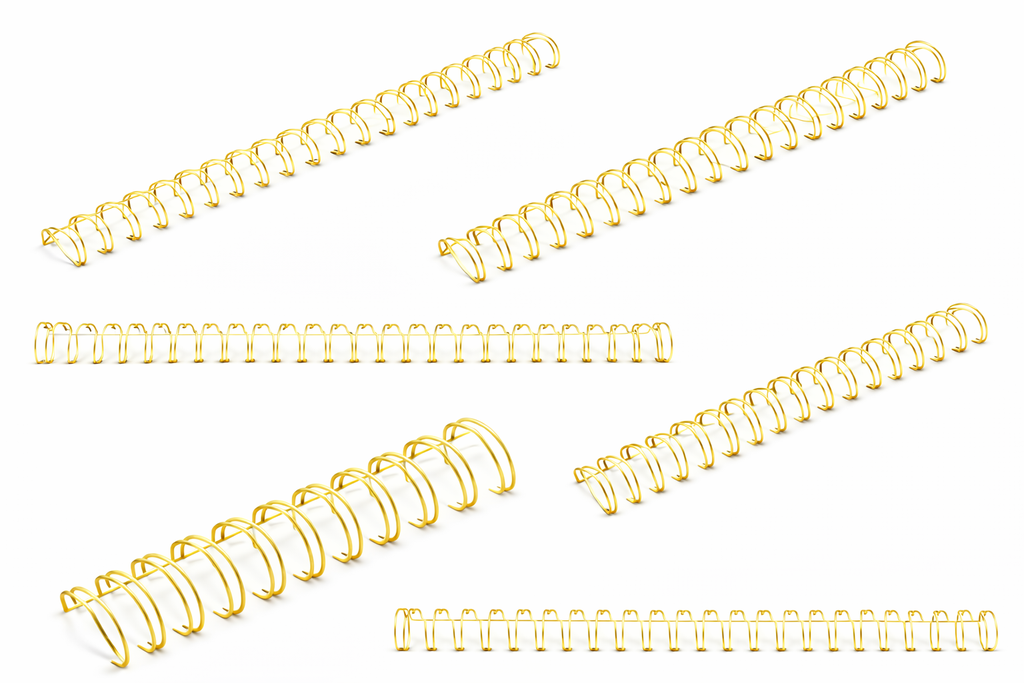[60000059 WeR] Resortes Anillos Dorados (2:1 0.75 in (3/4))