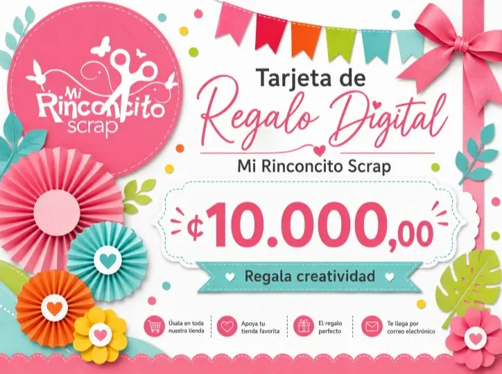 [GIFT-DIG-10000] Tarjeta de Regalo Digital Mi Rinconcito Scrap