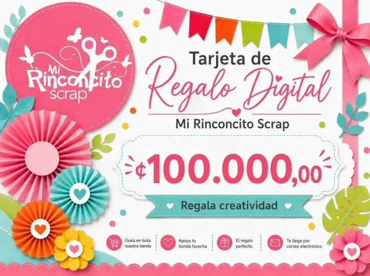 [GIFT-DIG-100000] Tarjeta de Regalo Digital Mi Rinconcito Scrap