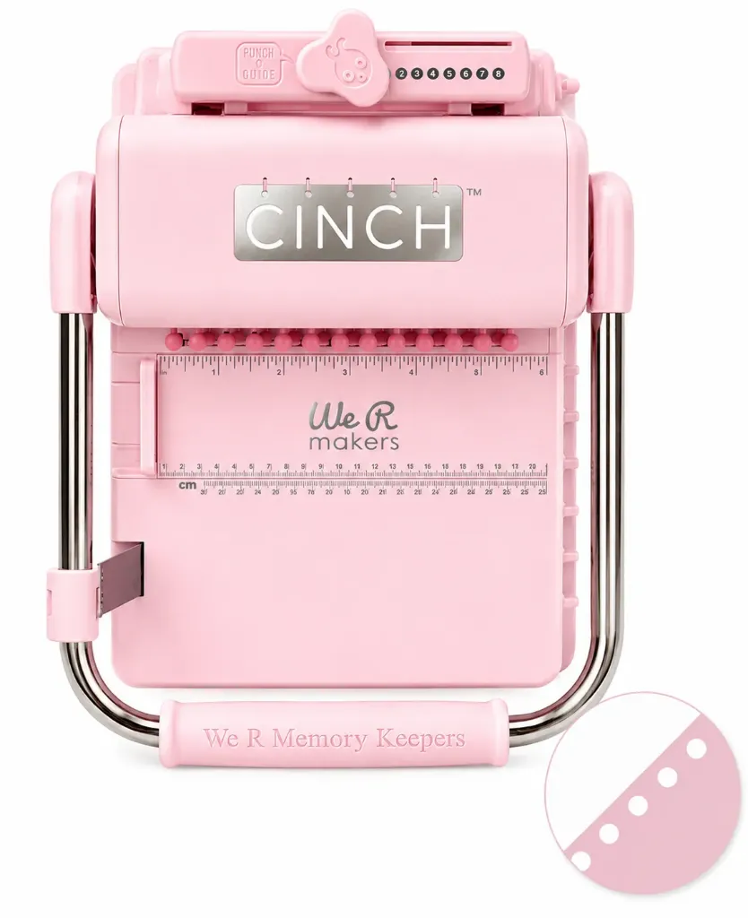 [DSCRTOF-00163] Encuadernadora Cinch Rosa - Edición Especial (Redonda)