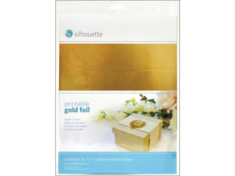 Imprimible Adhesivo Dorado