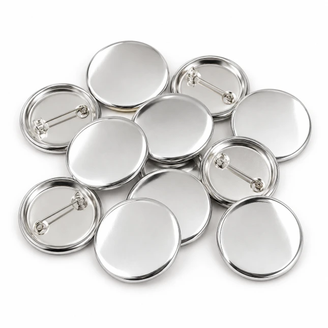 Button Press Paquete de 10 Broches Grandes 58mm