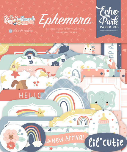 [BOG414024] Baby On Board Girl - Echo Park - Efémera