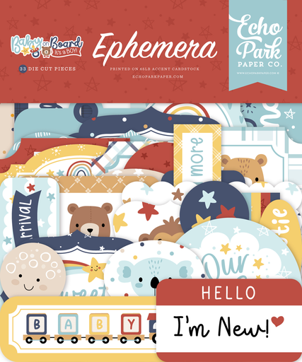 [BOB415024] Baby On Board Boy - Echo Park - Efémera