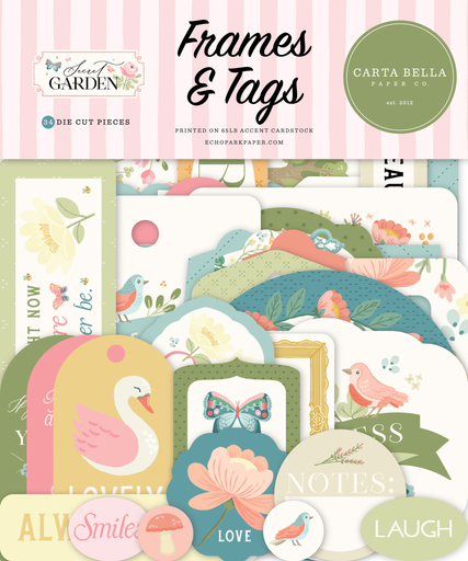 [CBGD421025] Secret Garden - Echo Park - Frames & Tags