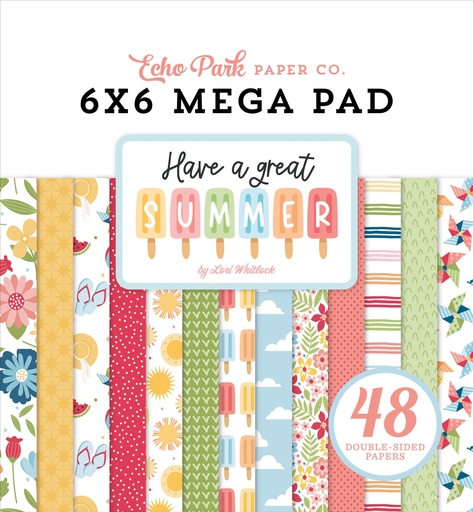 [HAGS424031] Have A Great Summer - Echo Park - Mega Papeles Premium 6X6 Pulgadas