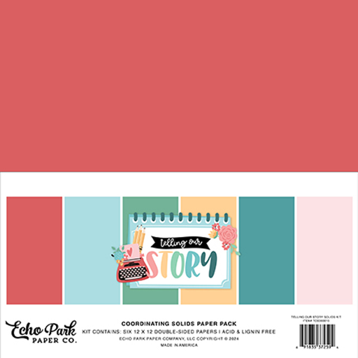 [TOS360015] Telling Our Story - Echo Park - Papeles Solidos Premium 12x12 Pulgadas