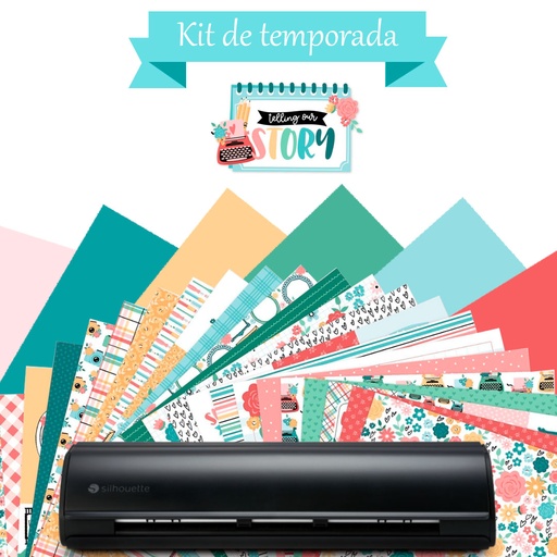 08 Silhouette Cameo 5 12in Negra - Kit de Temporada -