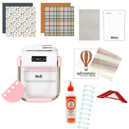 02 Encuadernadora Cinch Rosa - Kit de Temporada -