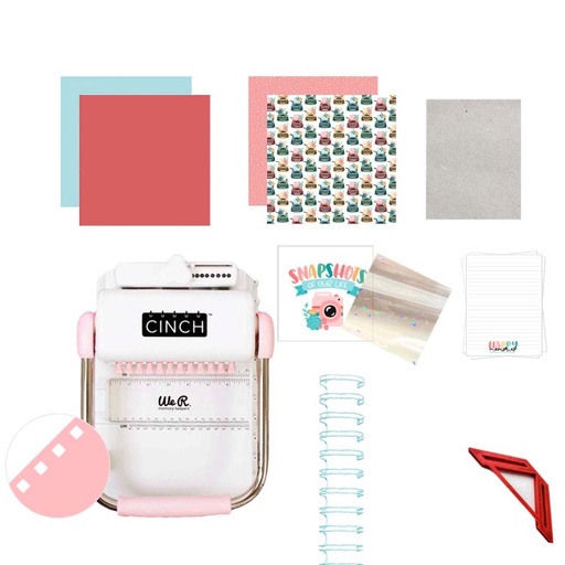 07 Encuadernadora Cinch Rosa - Kit de Temporada