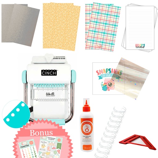 03 Encuadernadora Cinch Menta - Kit de Temporada -