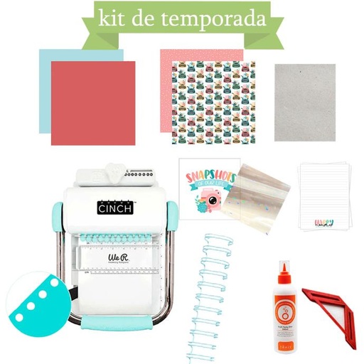 03 Encuadernadora Cinch Menta - Kit de Temporada -