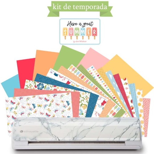 06 Silhouette Cameo 5 12in Mármol - Kit de Temporada - Llegó el verano!