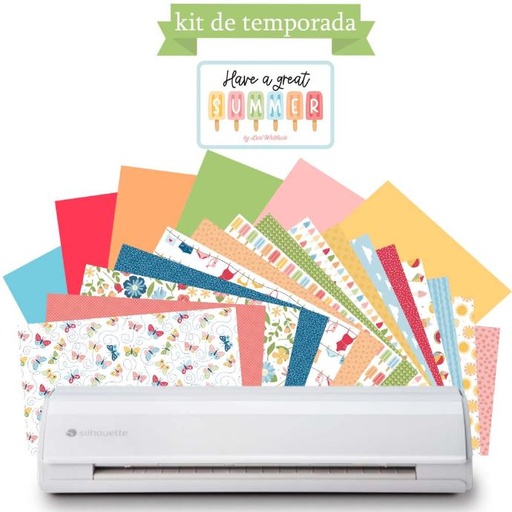 07 Silhouette Cameo 5 12in Blanca - Kit de Temporada - Llegó el verano!