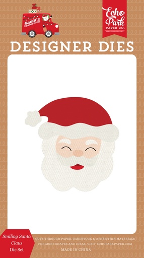 [SCD459042] Santa's Christmas Delivery - Echo Park -Smiling Santa Claus Small Die Set