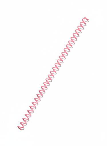 [RE0.5RF] Resorte Espiral Rosado 2:1 0.50 (1/2) in