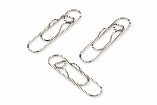 [3247] Clips Plateados