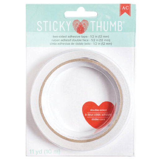 [340266] Sticky Thumb Cinta Adhesiva 1/2 in Adherencia Fuerte