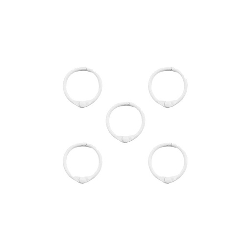 [WR-096-B] Argollas de Metal Blanca