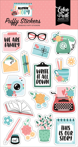[TOS360066] Telling Our Story - Echo Park - Puffy Stickers