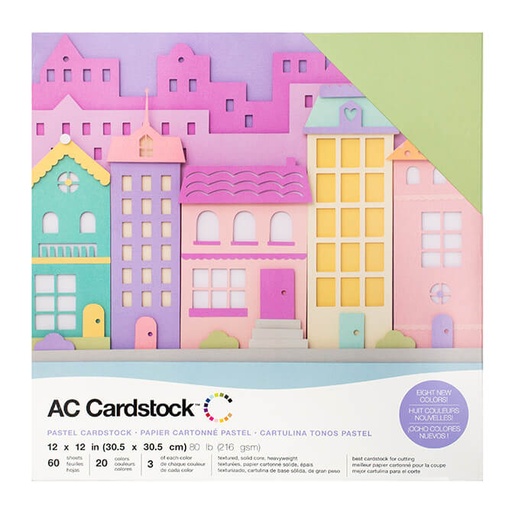 [376992] Block de Cartulina AC Cardstock Pasteles