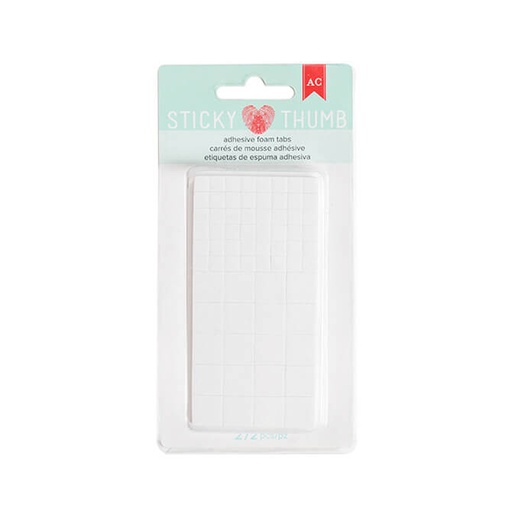 [340273] Sticky Thumb Cuadro Adhesivos Relieve Blancos