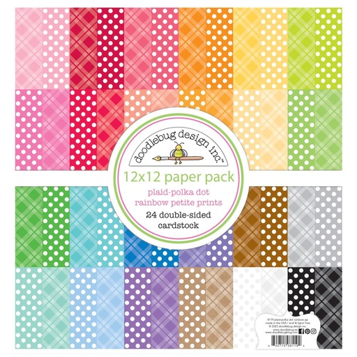 [690418] Blocks de Papel 12x12in - Cuadro y Puntos -