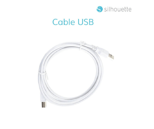 [USB-WHT] Cable USB Silhouette