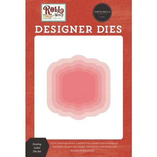 [CBR378041] Troqueles - Nesting Label, Roll With It Carta Bella