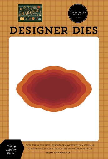 [CBHV380041] Harvest - Juego de Troqueles Grande de Etiquetas #3