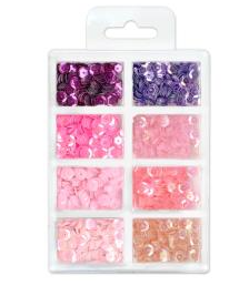 [049525] Lentejuelas para vaso Craft Medley™ Creative Essentials 7 mm y 0,56 oz Princess