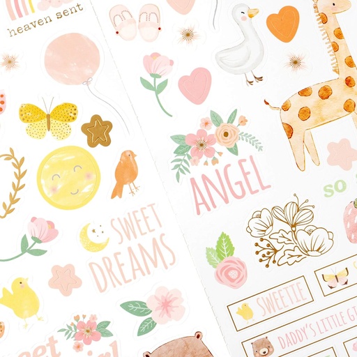 [34010658] Hello Little Girl - Stickers 6x12