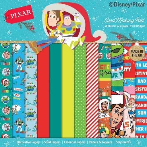 [681989] Christmas Toy Story - Block de Papel 8x8"