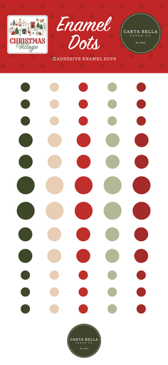 [CBCV458028] Christmas Village - Echo Park - Enamel Dots