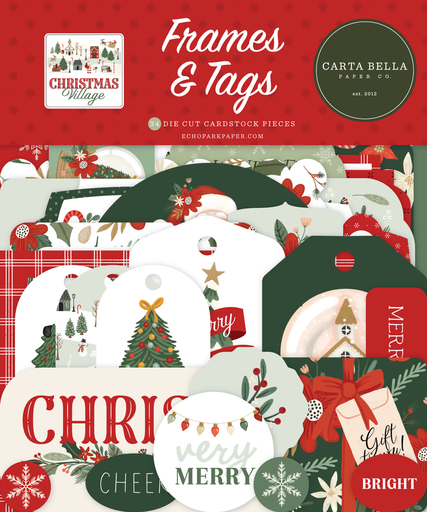 [CBCV458025] Christmas Village - Echo Park - Frame and Tags
