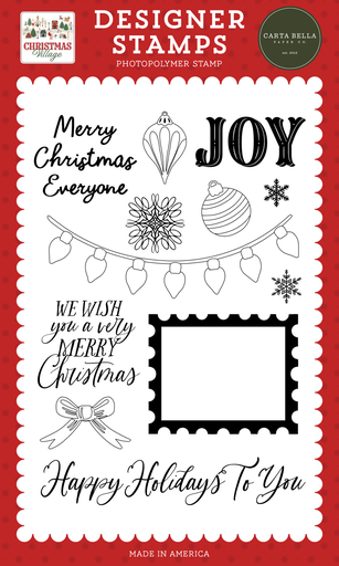 [CBCV458044] Christmas Village - Echo Park - Stamp Set