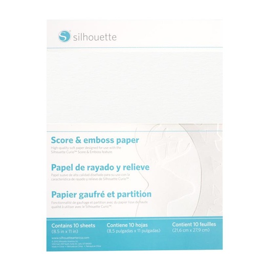 [EMBOSS-PPR-LTR] Hojas de Rayado y Relieve Silhouette
